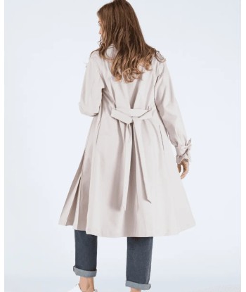 Trench déperlant de grossesse Megan beige en linge