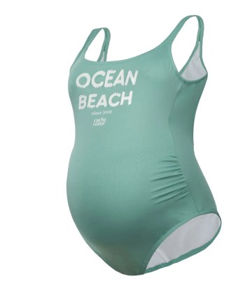 Maillot de bain de grossesse Ocean Beach vert ou a consommer sur place