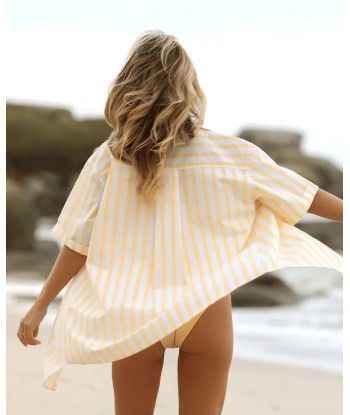 Maillot de bain de grossesse Ocean Beach jaune en linge