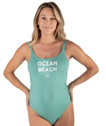 Maillot de bain de grossesse Ocean Beach vert ou a consommer sur place