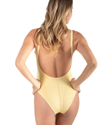 Maillot de bain de grossesse Ocean Beach jaune en linge