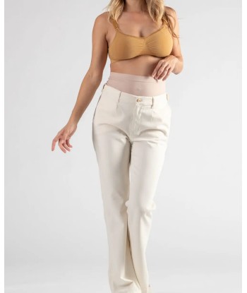 Jean de grossesse flare Sabrina beige Véritable concentré