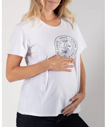 T-shirt de grossesse et d’allaitement Cook en linge