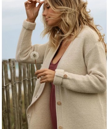 Cardigan de grossesse en maille Abelha beige sélection de produits