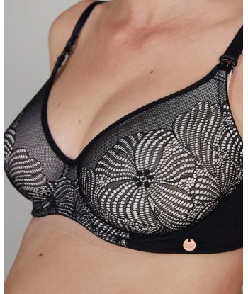 Soutien gorge maternité et allaitement avec armatures DAHLIA noir Pour