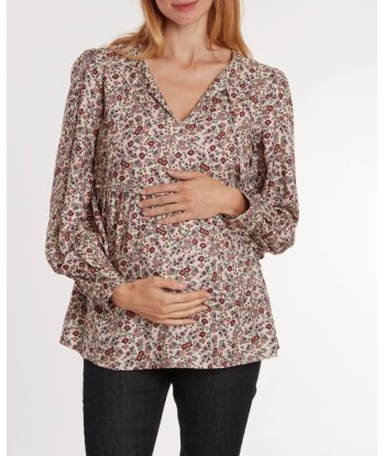 Blouse de grossesse et d’allaitement Eléonore fleurs Véritable concentré