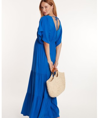 Robe longue de maternité Claudette bleu électrique En savoir plus