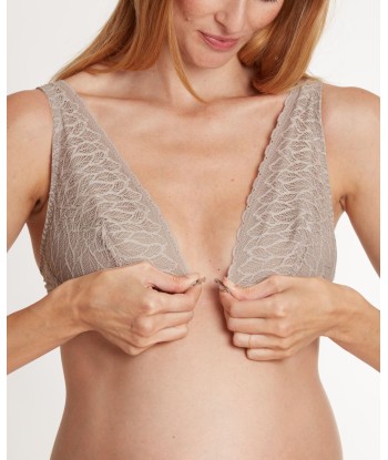 Brassière de maternité et d’allaitement Bliss taupe le concept de la Pate a emporter 