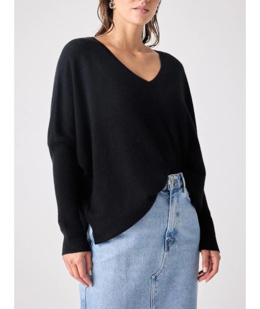 Pull poncho Notshy Faustine Noir Faites des économies