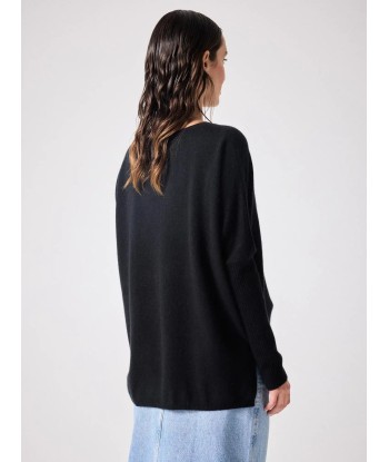 Pull poncho Notshy Faustine Noir Faites des économies