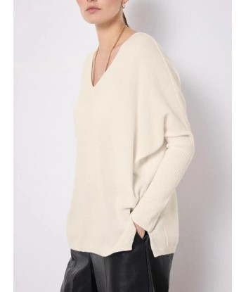 Pull poncho Notshy Faustine Ecru Voir les baskets