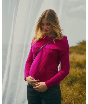 Pull de grossesse et d’allaitement Kim fushia prix